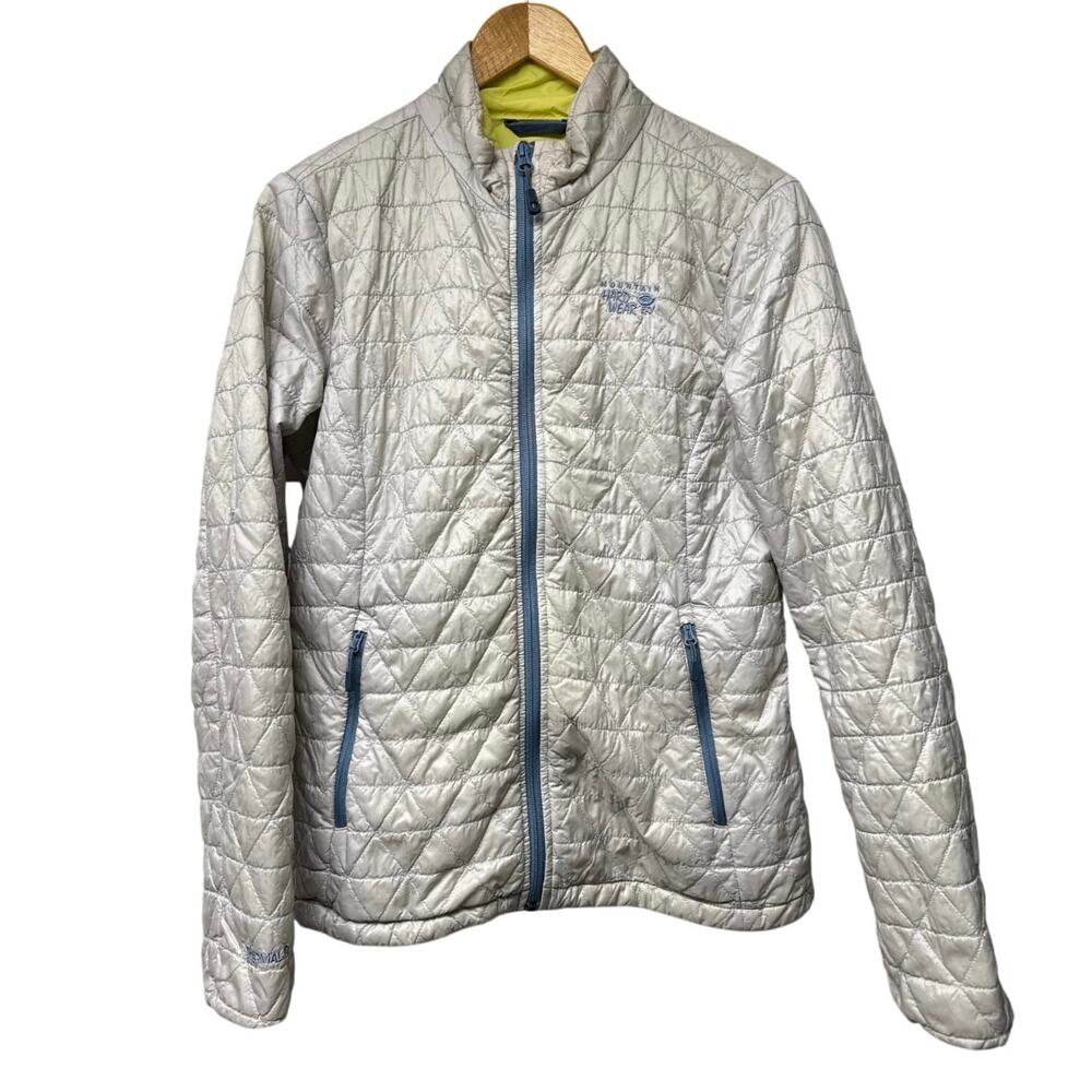 Mountain Hardwear Women’s Size Medium Gray Light Puffer Jacket Softshell Layer
